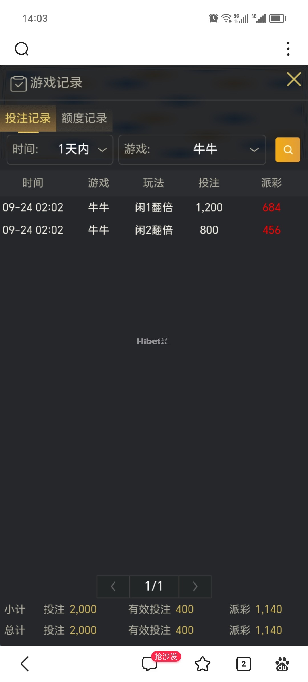 今天的牛牛给力了