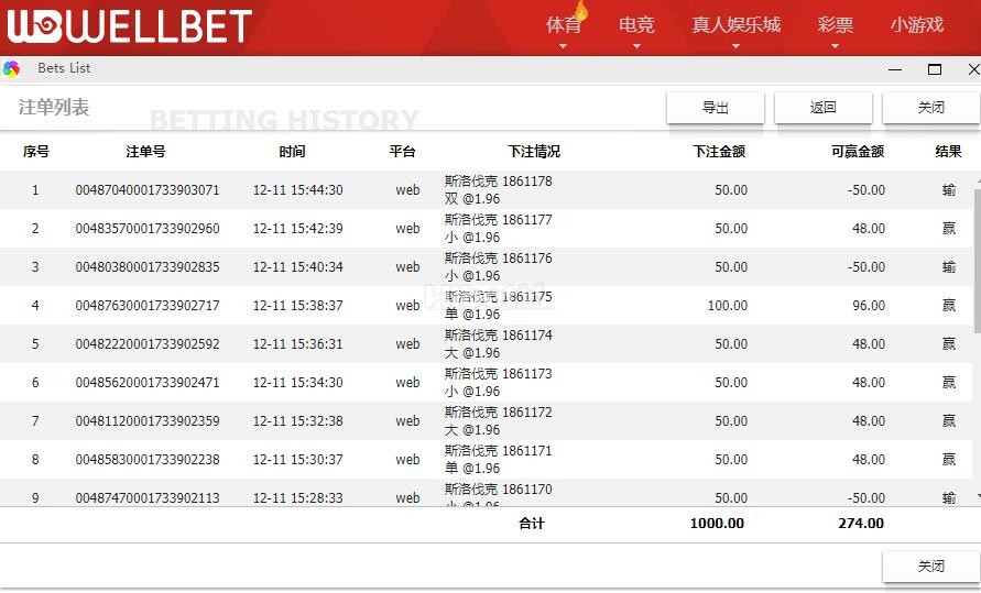 吉祥坊杀下愉快彩盈利274了