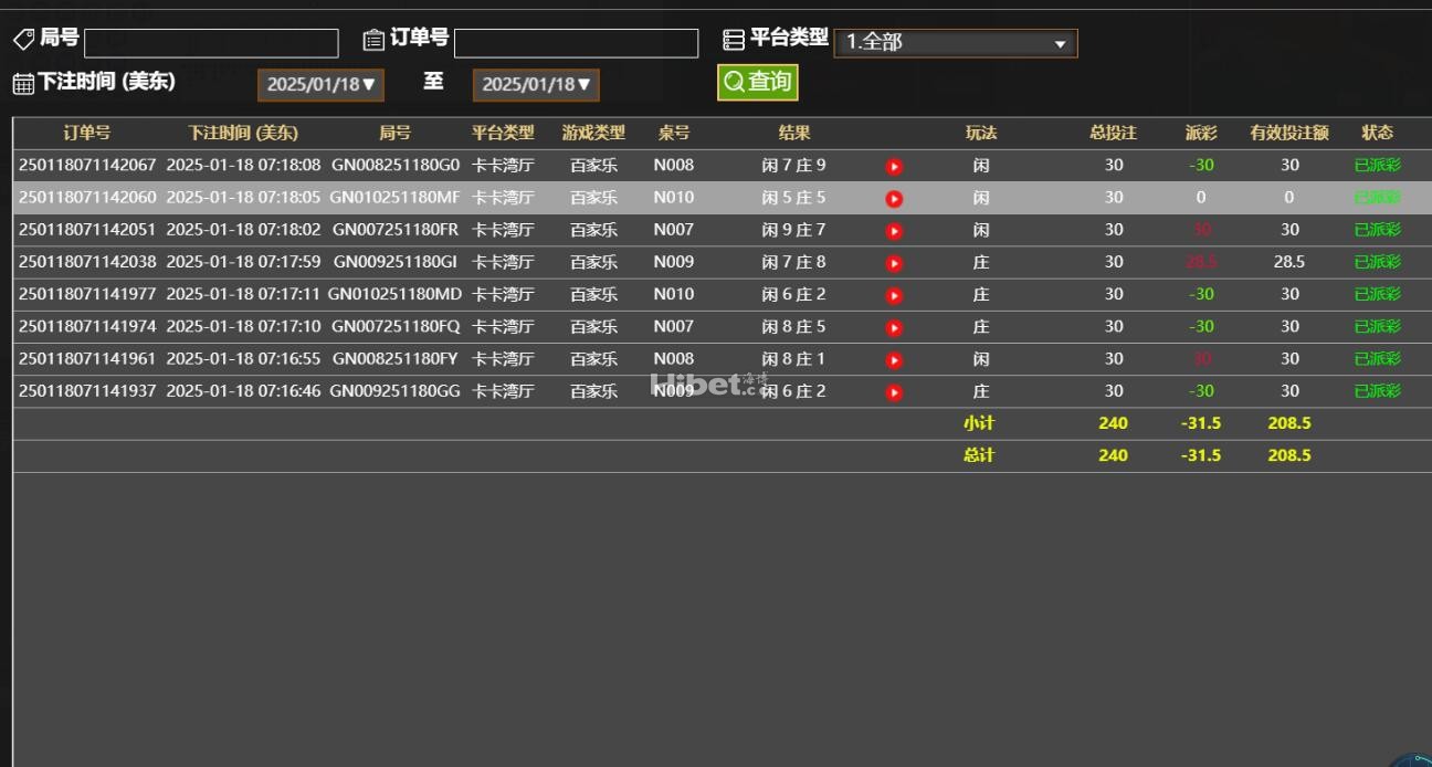 百家乐第二战亏损个31.5了