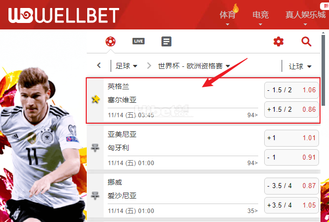 【WELLBET吉祥坊】世界杯-欧洲资格赛 亚美尼亚vs匈牙利(匈牙利-1)
